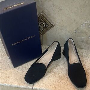 Adrienne Vittadini Black Flats